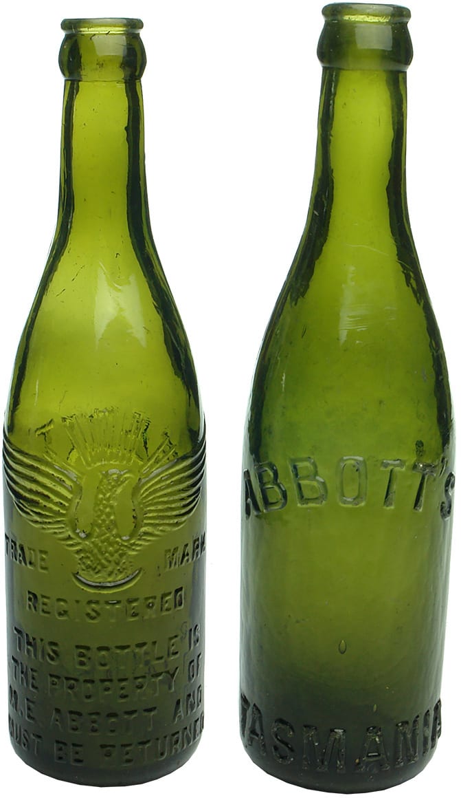 Abbotts Tasmania Green Crown Seal Bottles