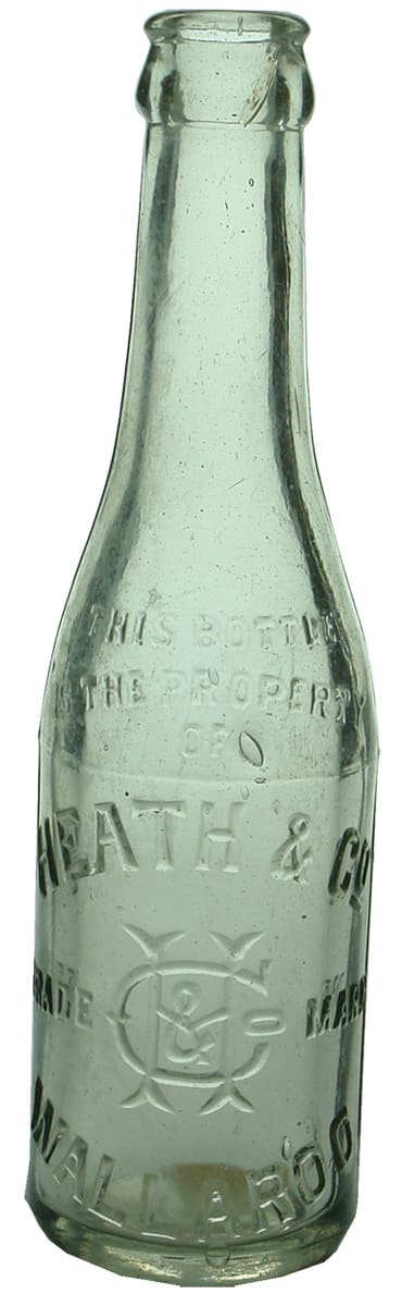 Heath Wallaroo Crown Seal Soft Drink Bottle