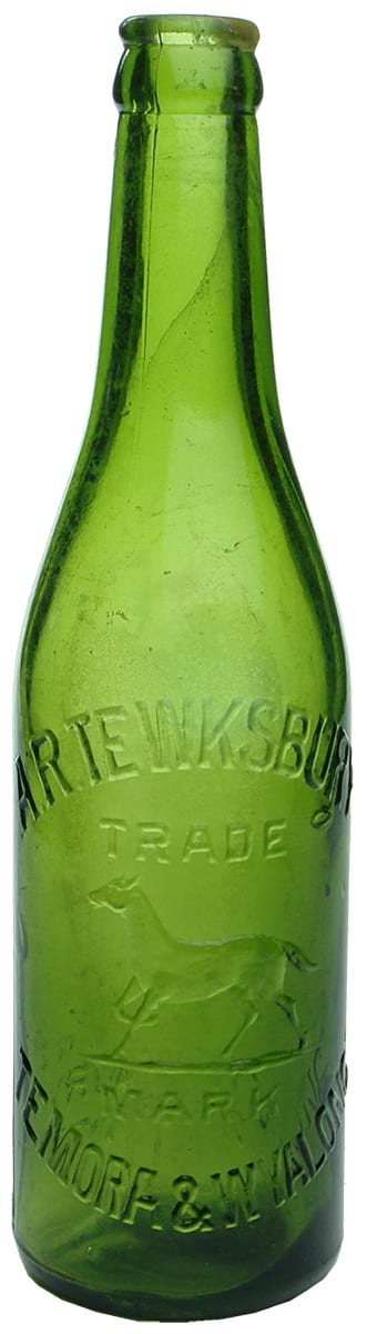 Tewksbury Temora Wyalong Horse Green Crown Seal Bottle