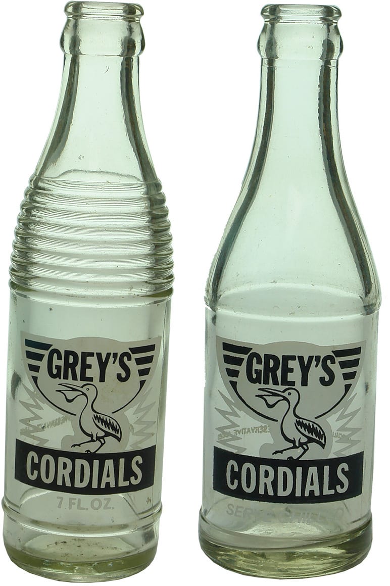 Grey's Smithton Pelican Soft Drink Bottles