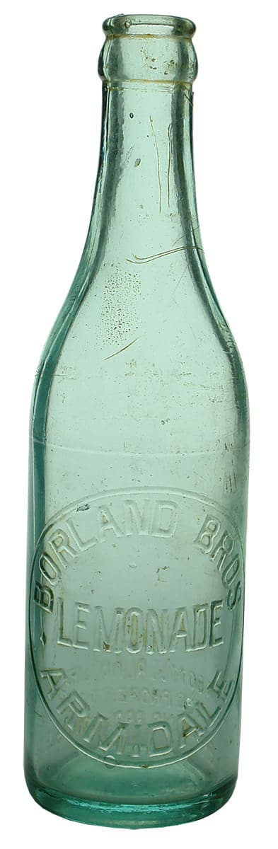 Borland Bros Lemonade Armidale Crown Seal Bottle