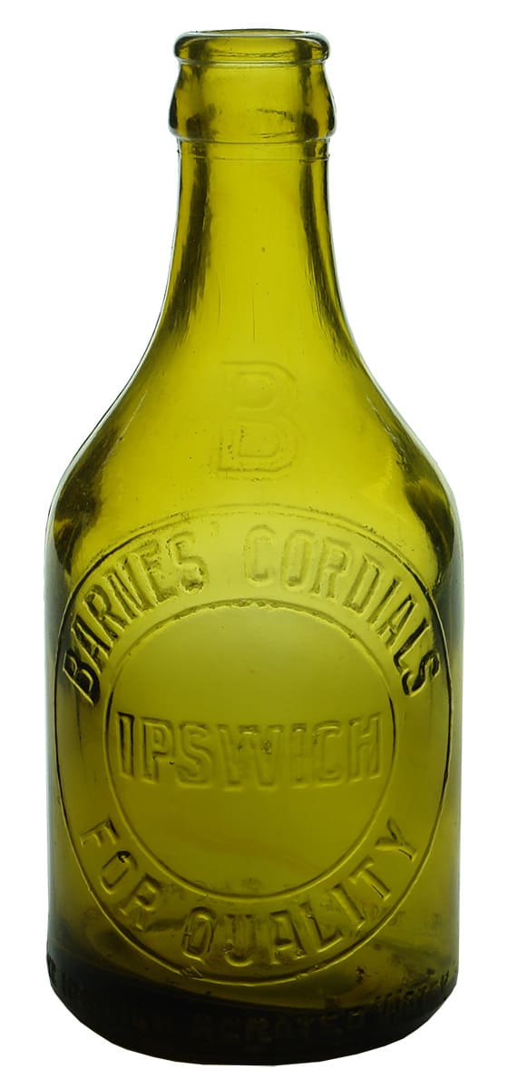 Barnes Cordials Ipswich Crown Seal Bottle