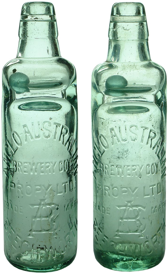 Anglo Australian Beechworth Antique Codd Marble Bottles