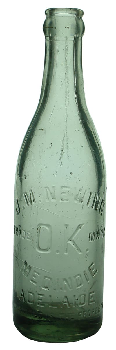 Newing Medindie Adelaide Crown Seal Soft Drink Bottle