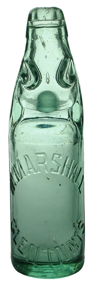 Marshall Glen Innes Antique Codd Marble Bottle