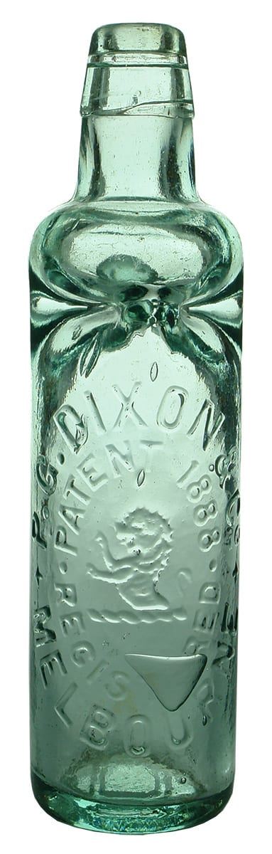Dixon Melbourne Lion Patent Marble Bottle
