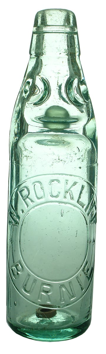 Rockliff Burnie Antique Codd Marble Bottle