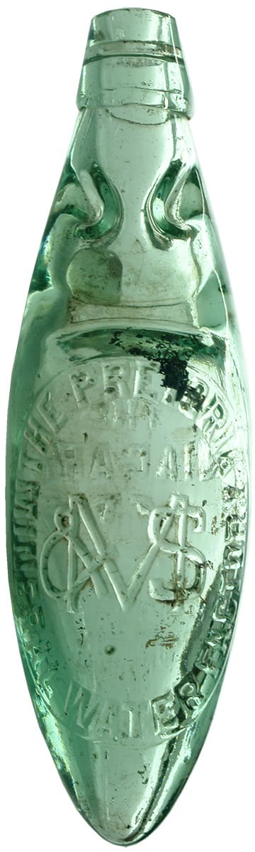Pretoria Mineral Water Factory Niagara Bottle Codd