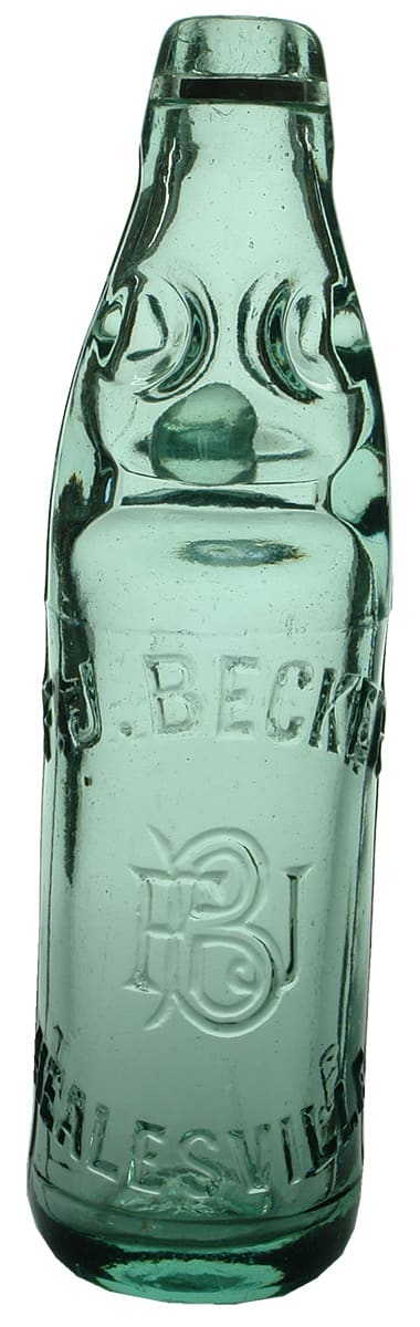 Becker Healesville Lemonade Codd Marble Bottle