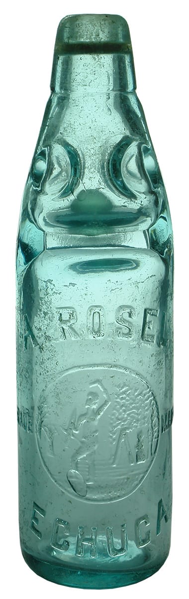 Rosel Echuca Lemonade Codd Marble Bottle
