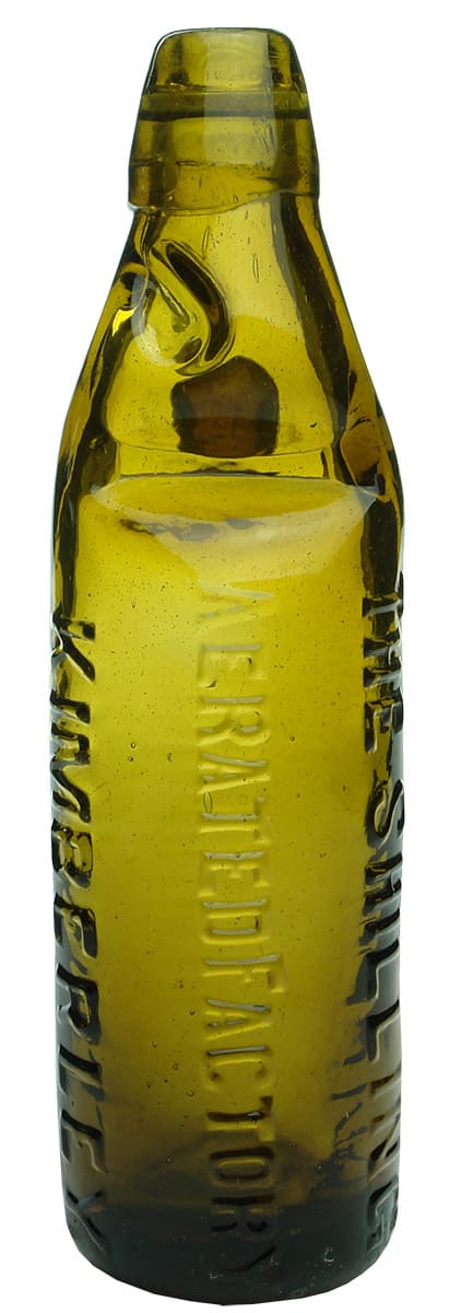 Shilling Aerated Factory Kimberley Codd Marble Bottle