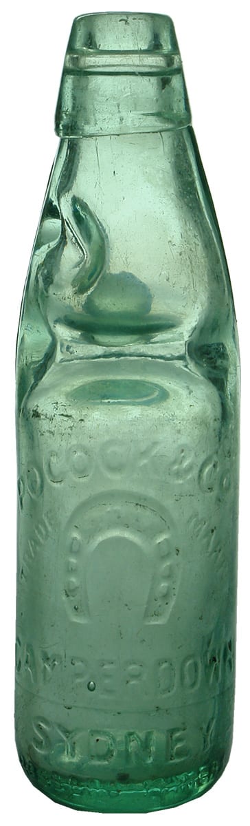 Pocock Camperdown Sydney Horseshoe Codd Marble Bottle