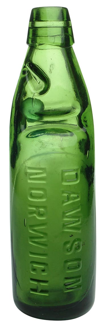 Dawson Norwich Green Codd Marble Bottle
