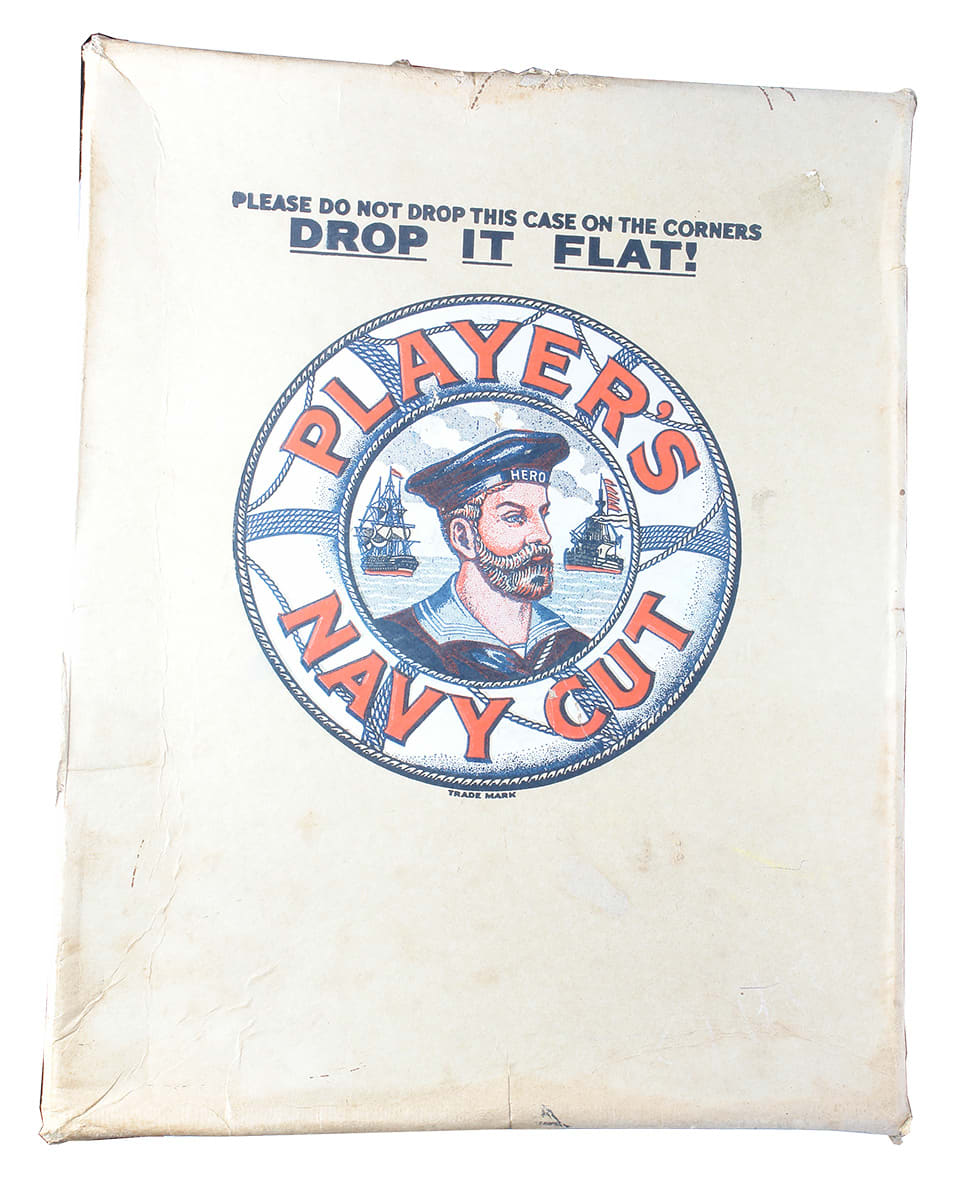 Player's Navy Cut 1959 Large Cardboard Box