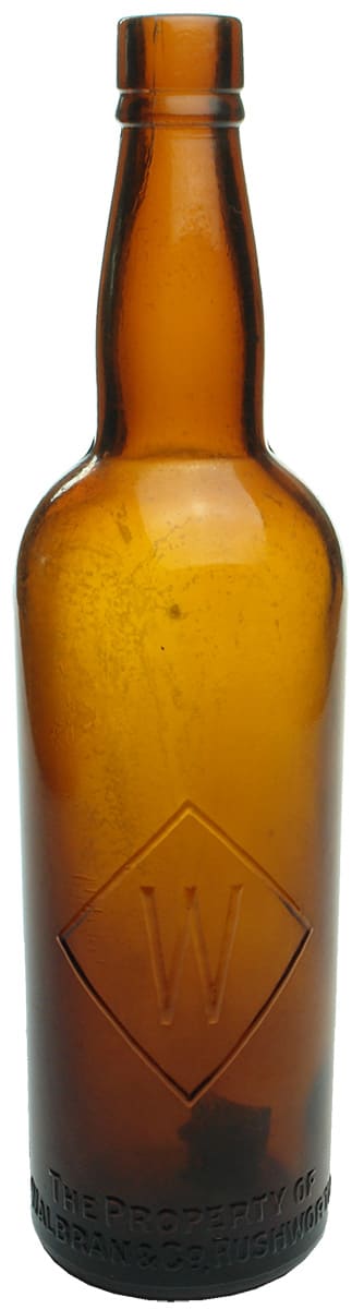 Walbran Rushworth Diamond Wines Spirits Bottle