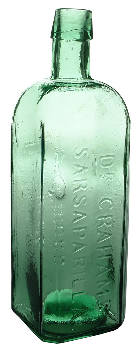 Dr Grahams Sarsaparilla Hemmons Melbourne Antique Bottle