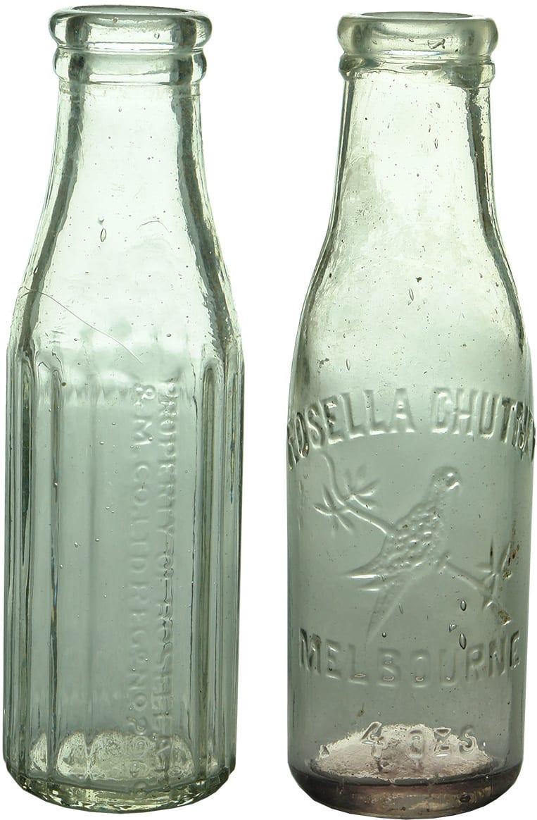 Rosella Sample Chutney Antique Bottles