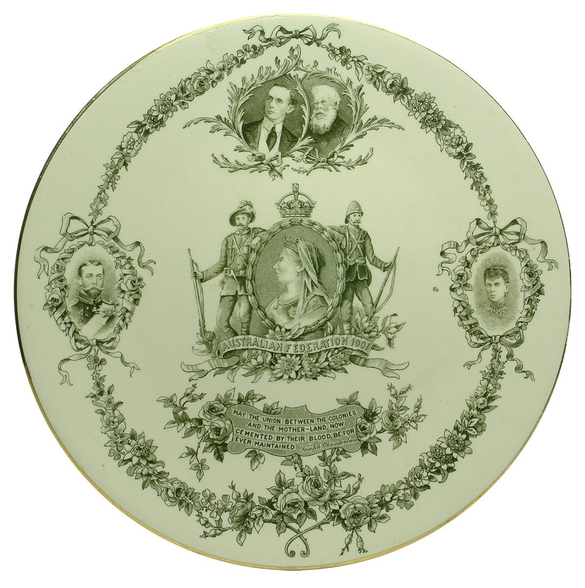 Lord Hopetoun Henry Parkes Australian Federation Doulton Plate