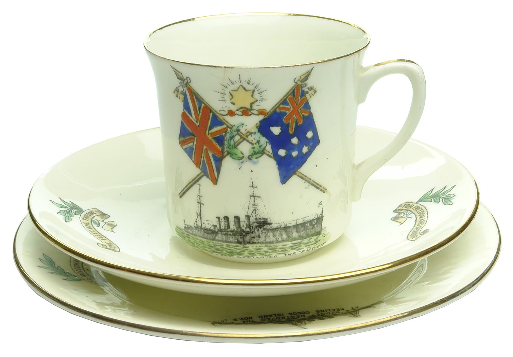 HMAS Sydney Emden Commemorative Porcelain