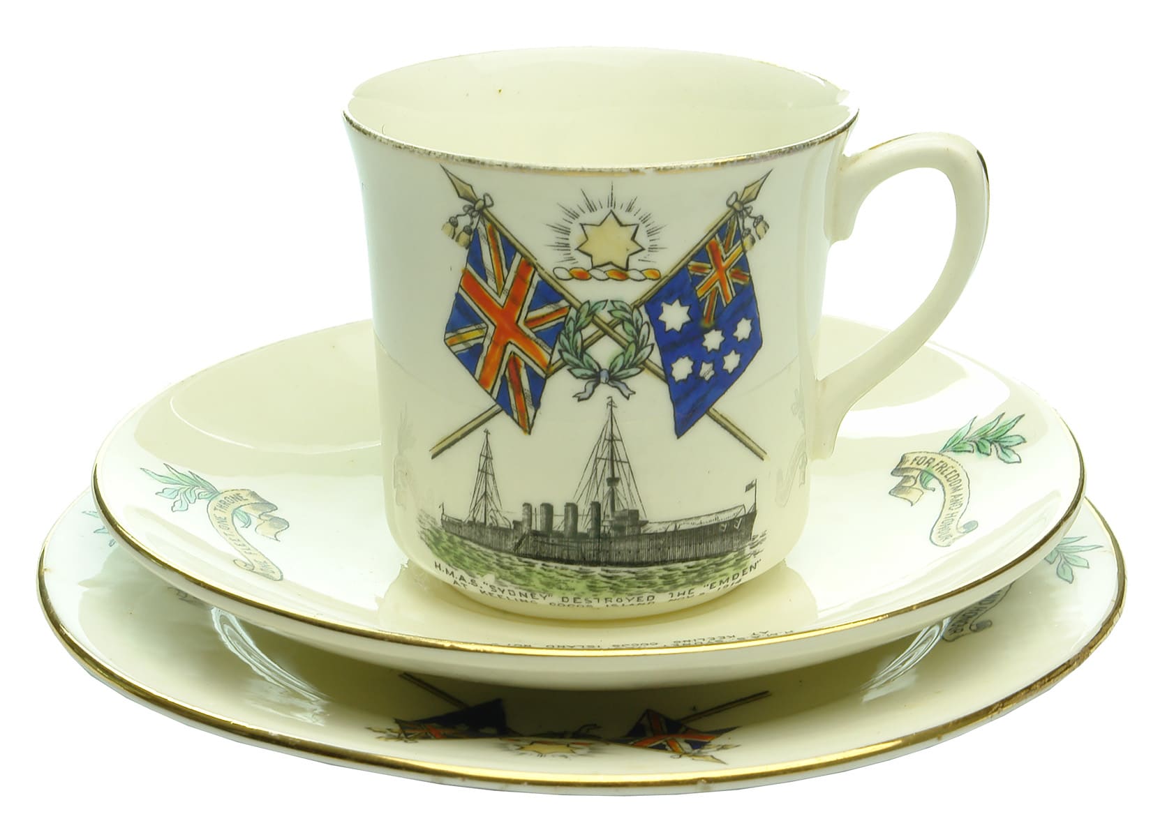 HMAS Sydney Emden Commemorative Porcelain
