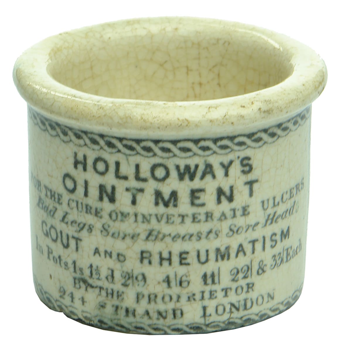 Holloways Ointment Antique Pot