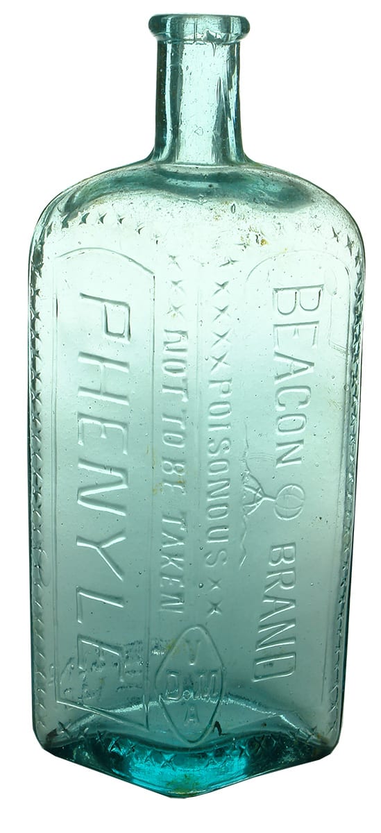 Beacon Brand Phenyle Antique Poison Bottle