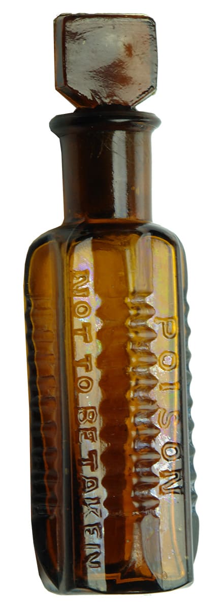 Eton Star Poison Amber Glass Bottle