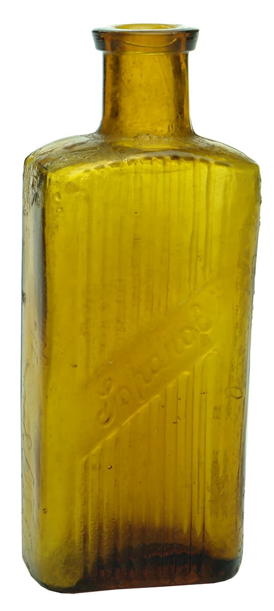 Soparol Antique Amber Poison Bottle