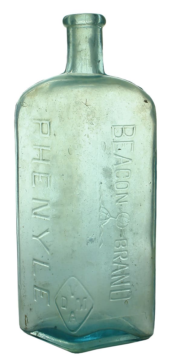Beacon Brand Phenyle Antique Poison Bottle