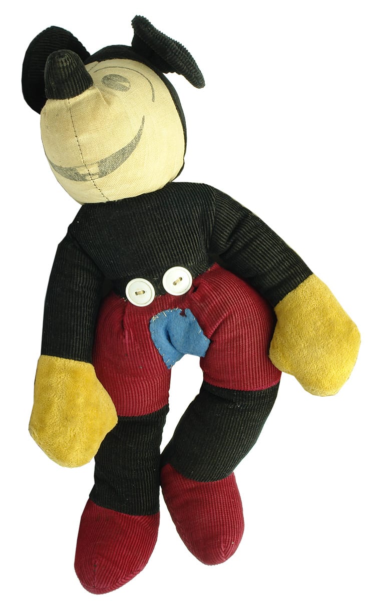 Vintage Mickey Mouse Teddy Bear Stuffed Doll Toy