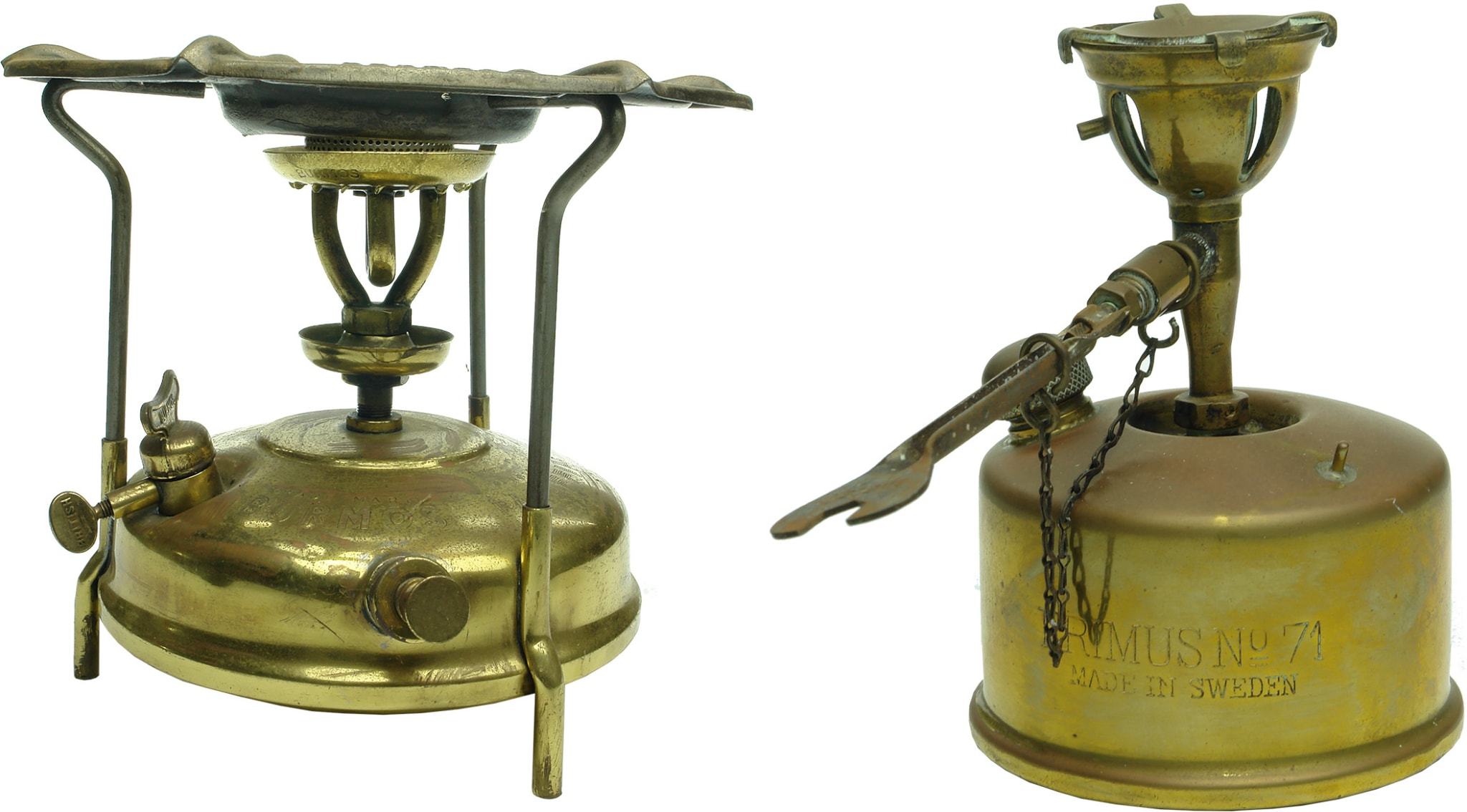 Antique Brass Camp Stoves