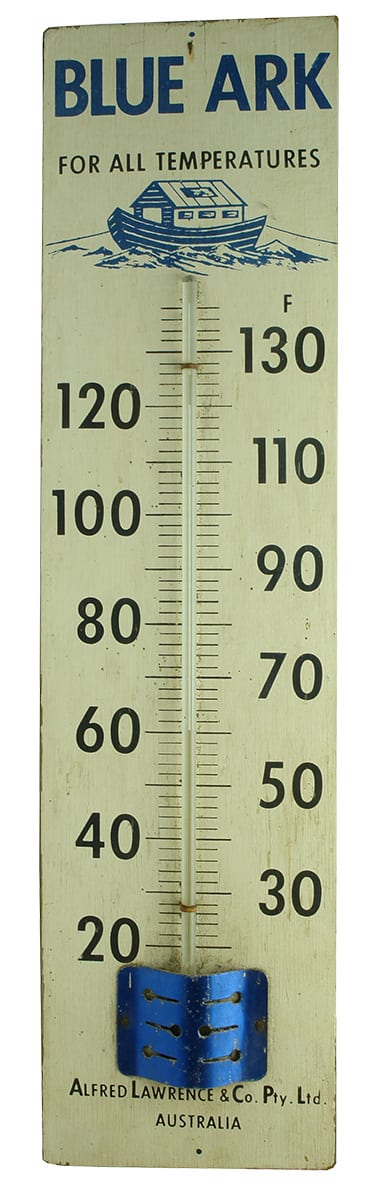 Blue Ark Lawrence Australia Advertising Thermometer