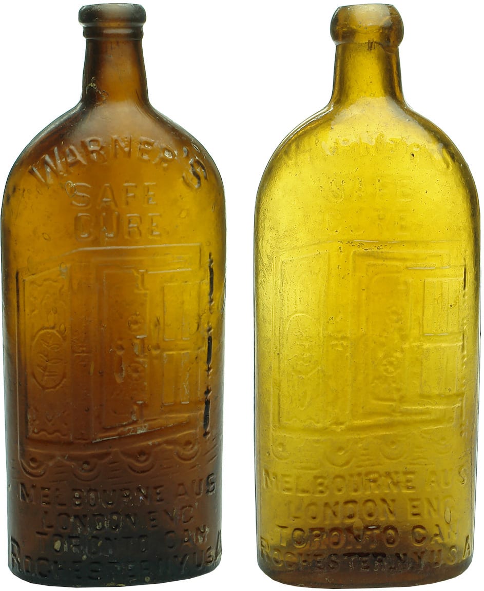 Warners Four Cities Antique Quack Cure Bottles