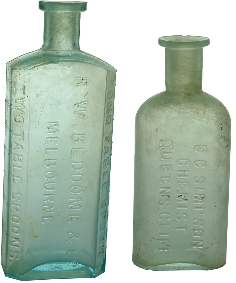 Antique Victorian Chemist Bottles