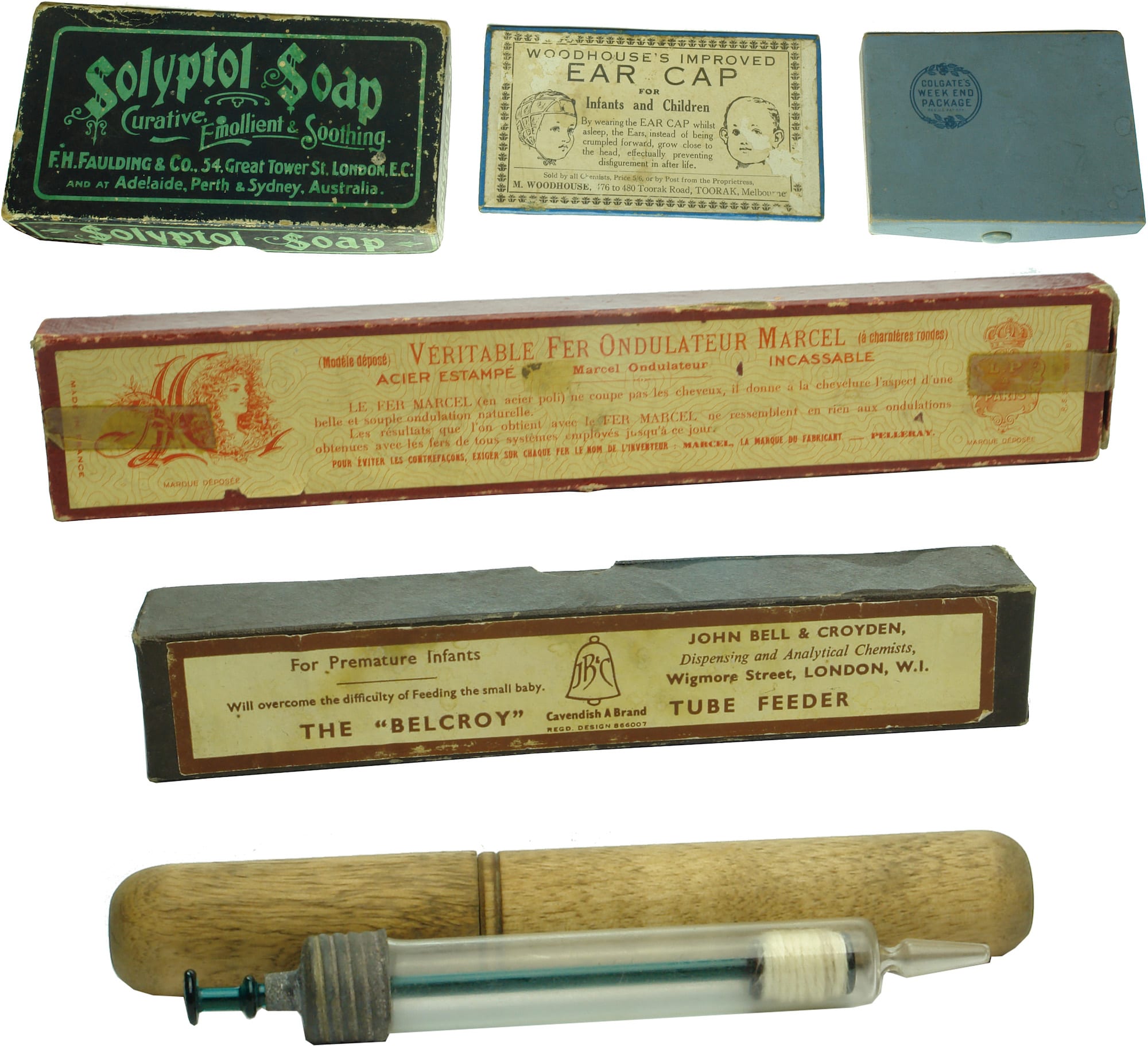 Antique Chemist Pharmacy Items