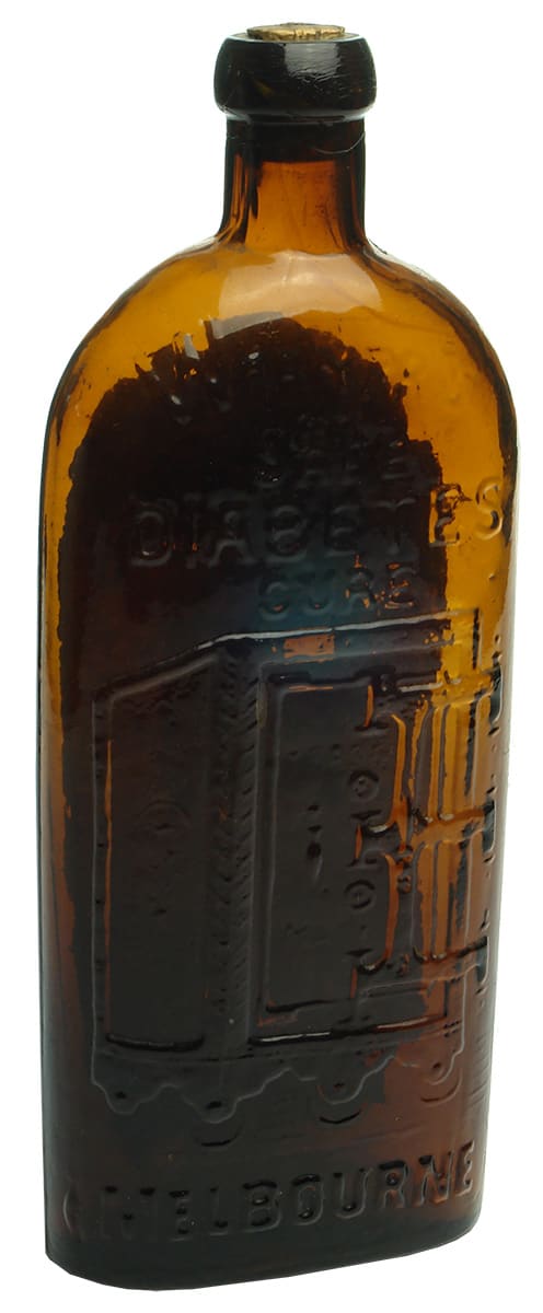 Warners Safe Diabetes Cure Antique Bottle