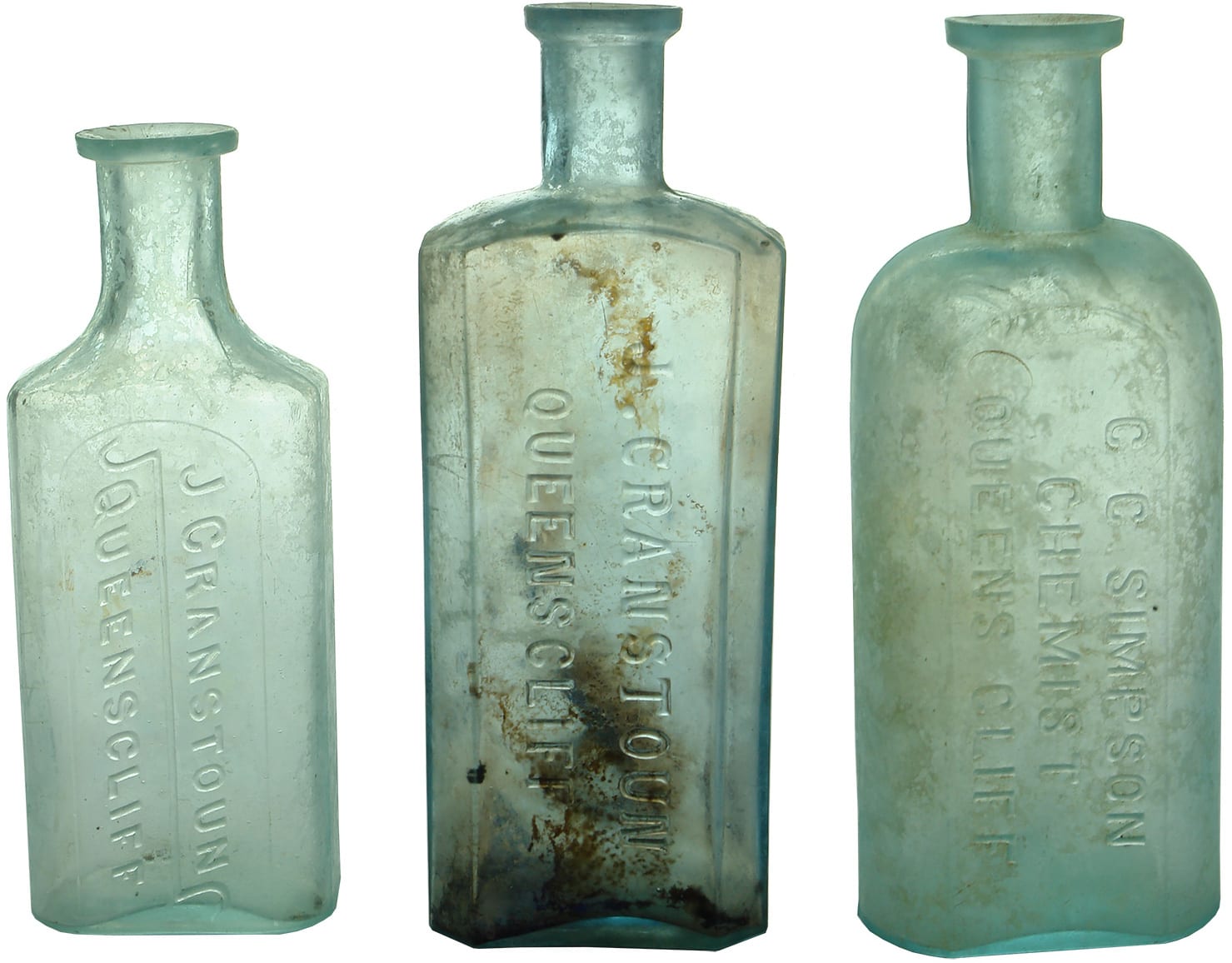 Antique Queenscliff Chemist Bottles
