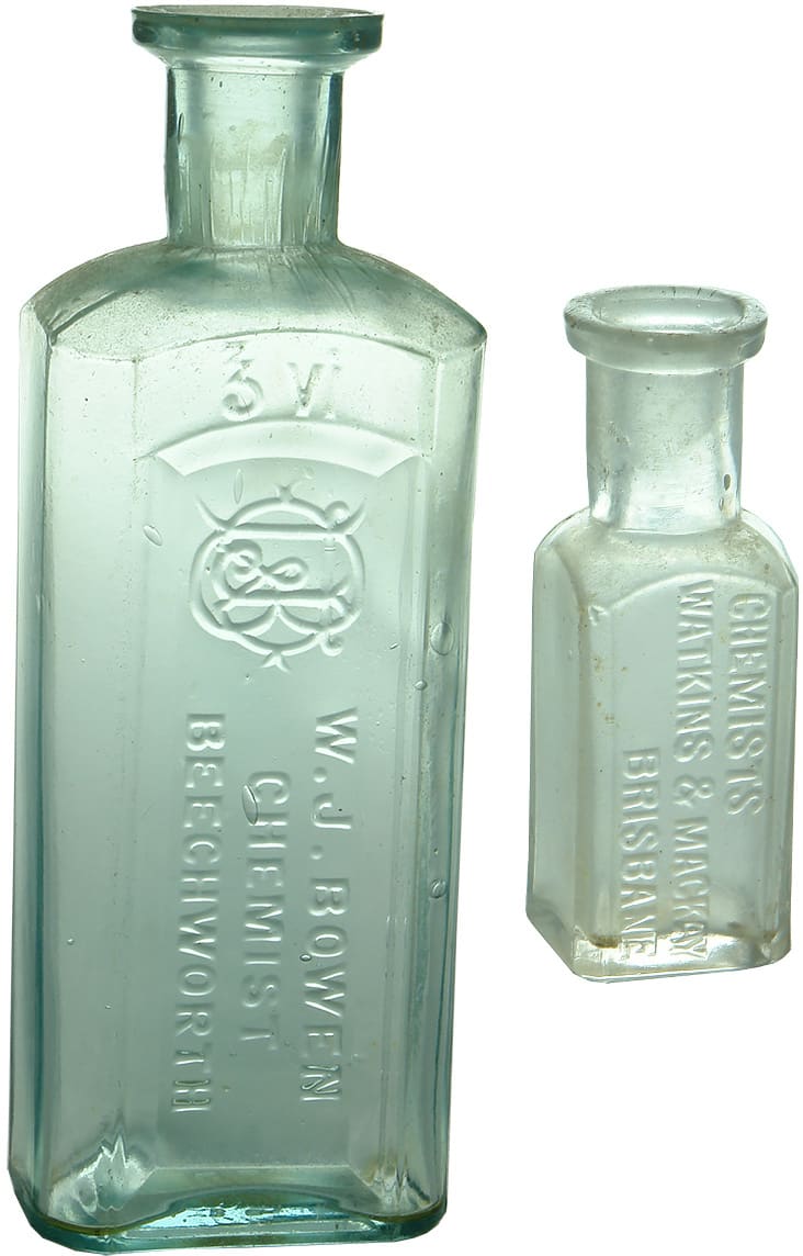 Antique Australian Chemist Bottles
