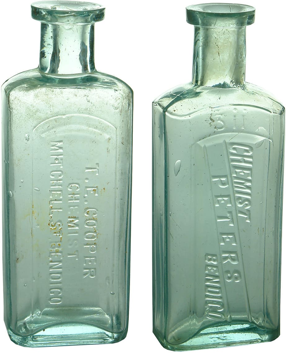 Antique Bendigo Chemist Bottles