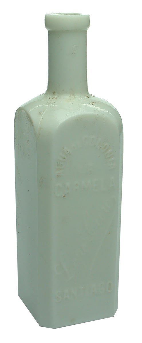 Agua de Colonia Santiago Milk Glass Bottle