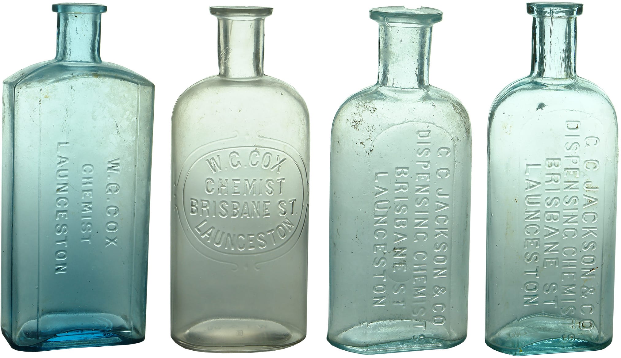 Antique Tasmanian Chemist Bottles