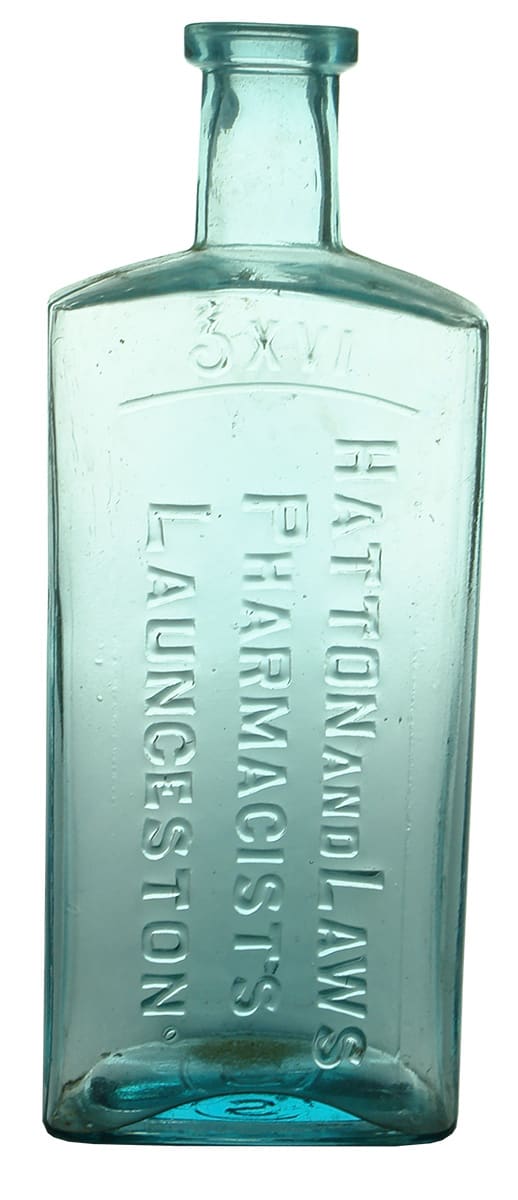 Hatton Laws Pharmacists Launceston Antique Bottle