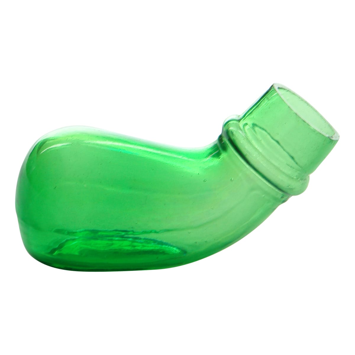 Green Glass Snail Ink Bottle