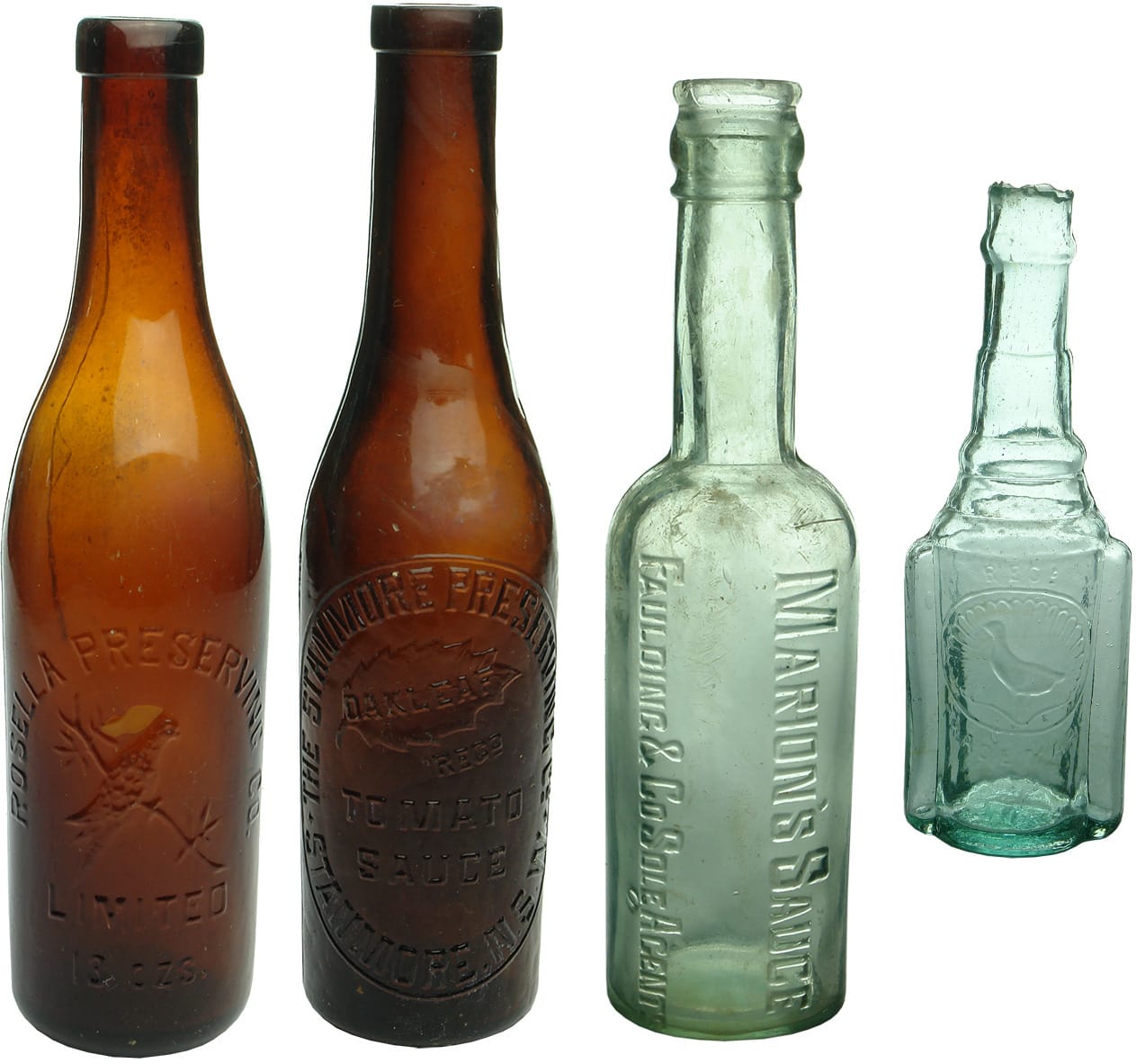 Antique Sauce Bottles