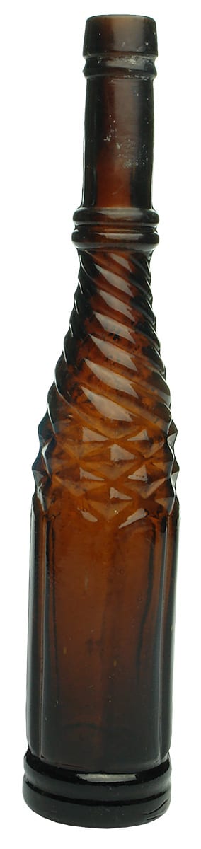 Amber Whirley Salad Oil Bottle