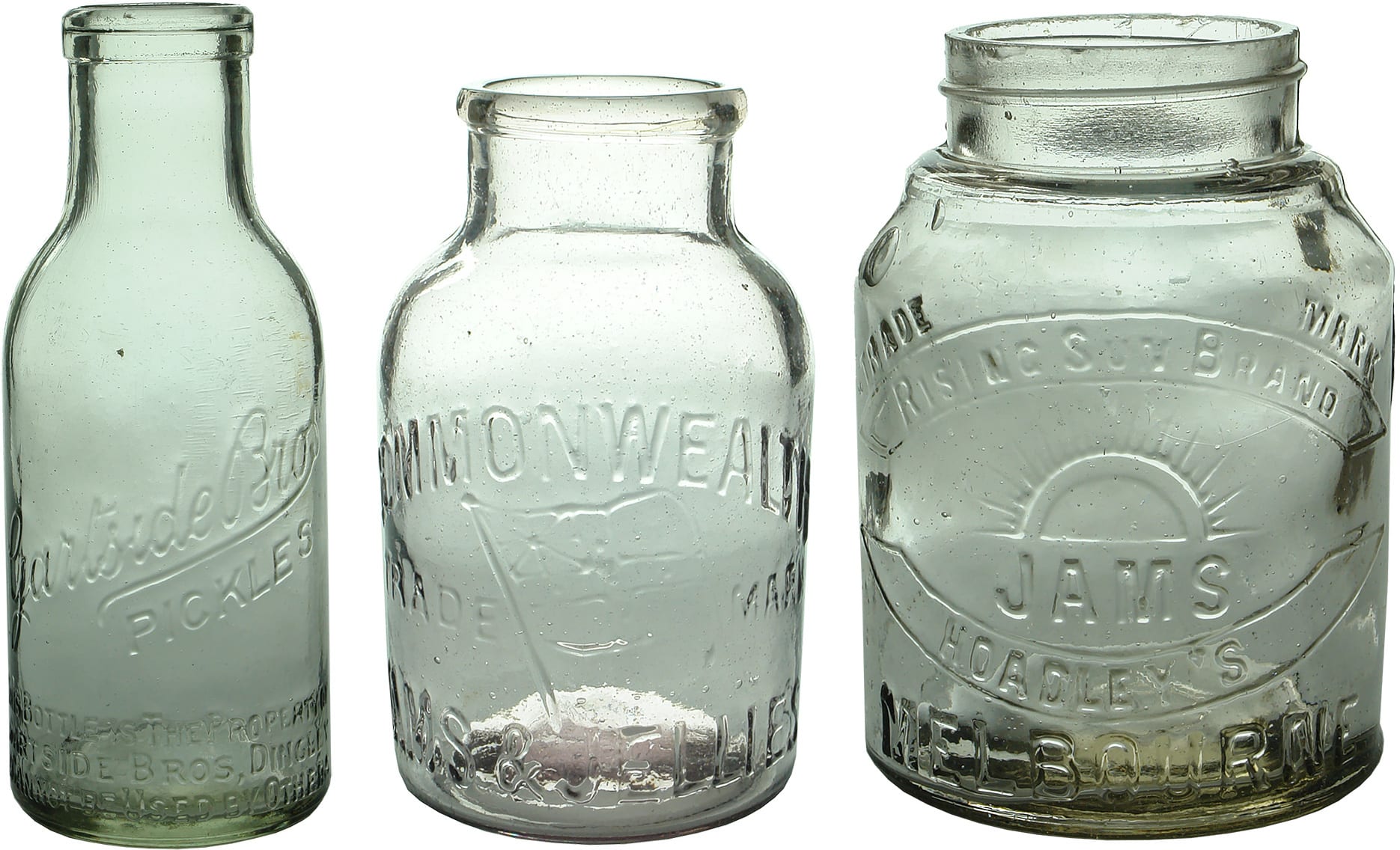Antique Glass Preserves Jars