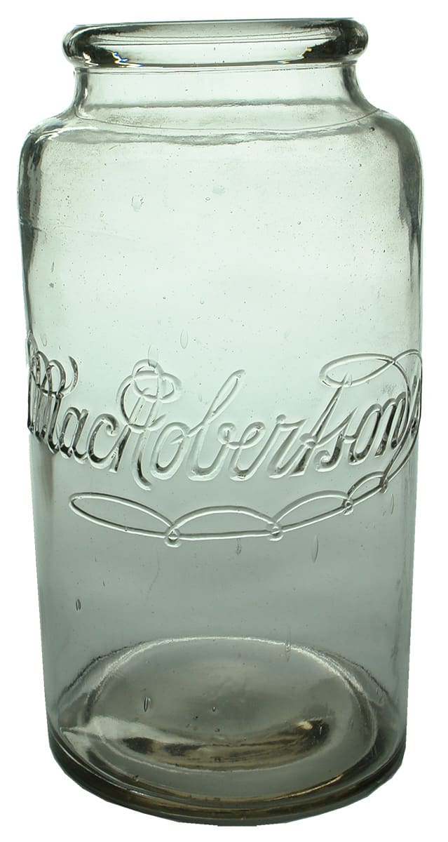 MacRobertsons Glass Lolly Jar