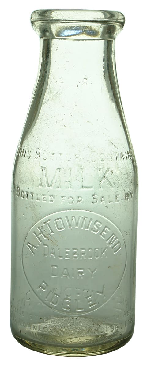 Townsend Dalebrook Dairy Ridgley Milk Bottle
