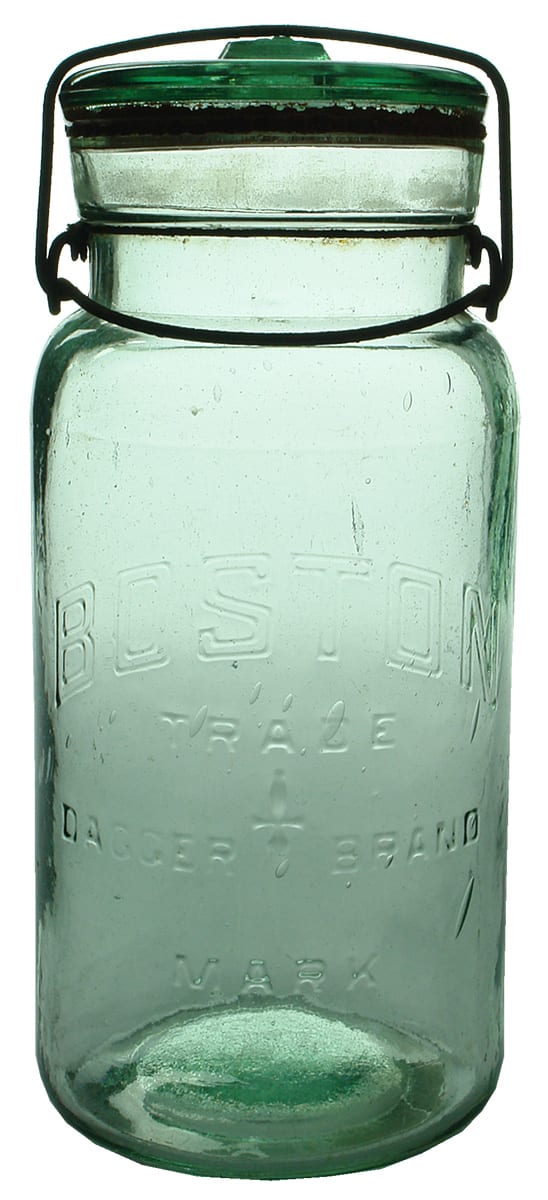 Boston Dagger Brand Antique Fruit Preserving Jar