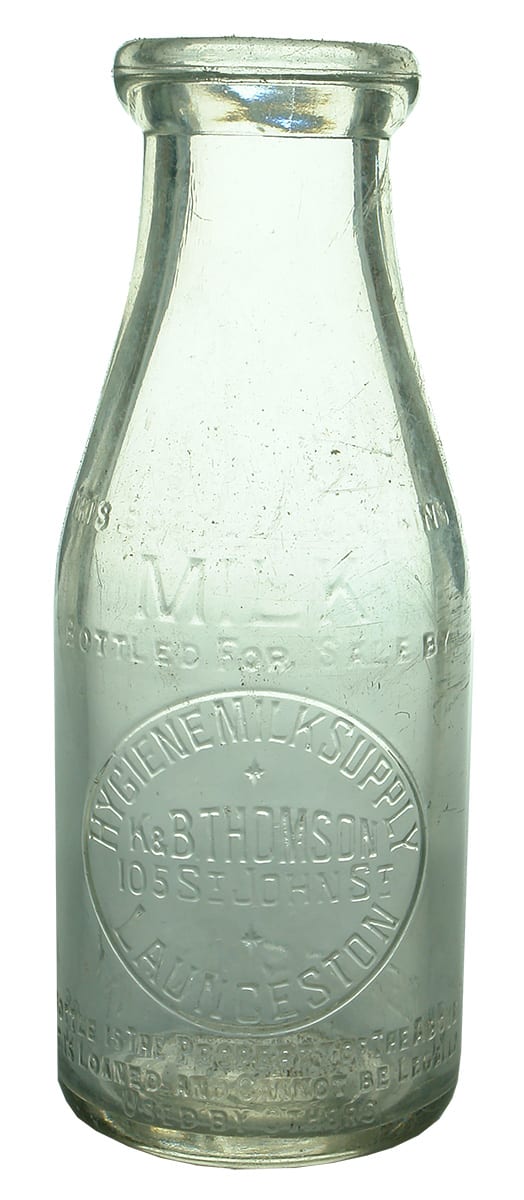 Thomson Launceston Milk Vintage Bottle